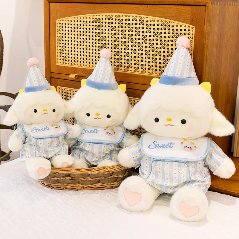 Cozy Little Lamb Plush Toy – Soft Stuffed Animal Doll, Huggable Bedtime Sleeping Pillow & Birthday Gift for Her
